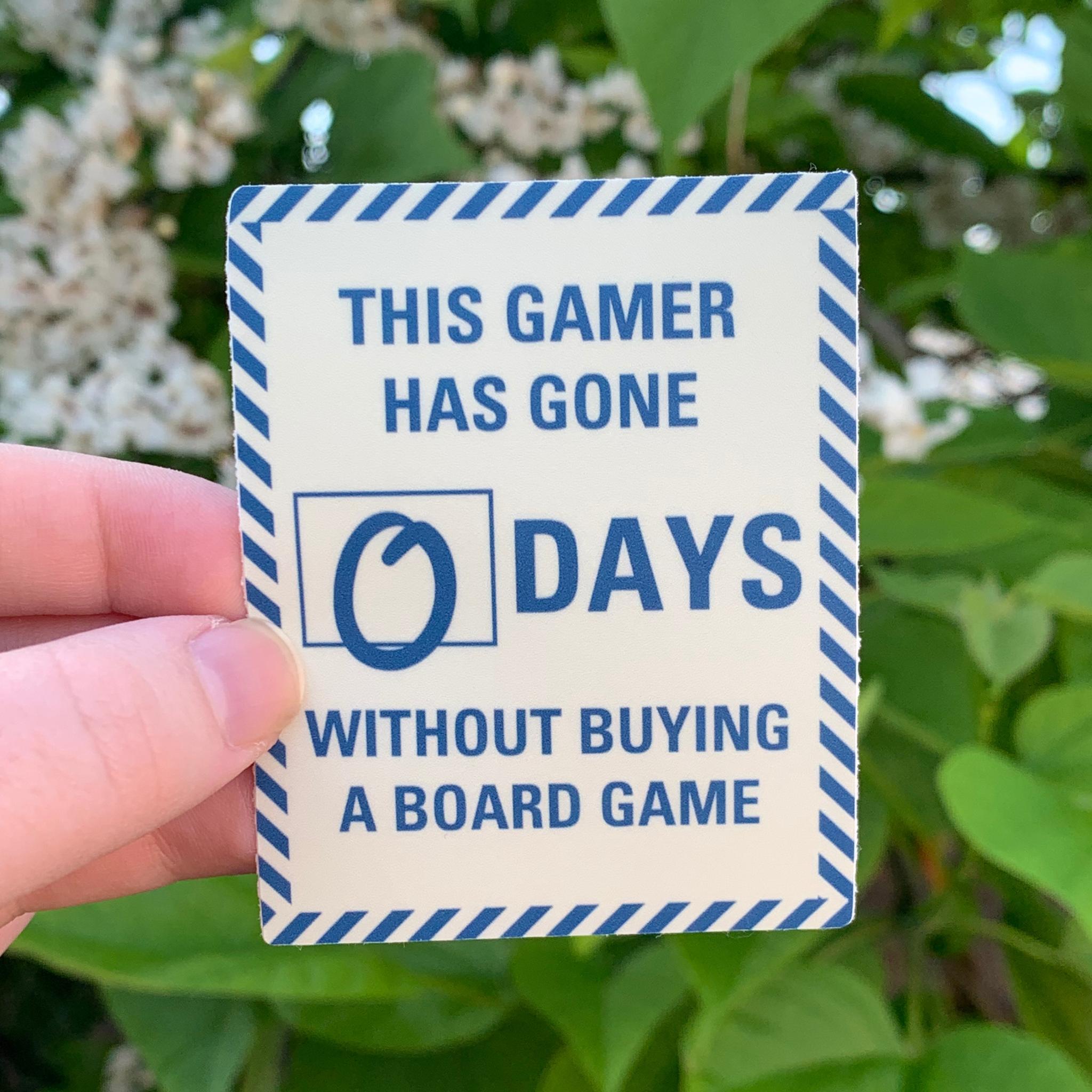 0 Days Without Buying Games Sticker