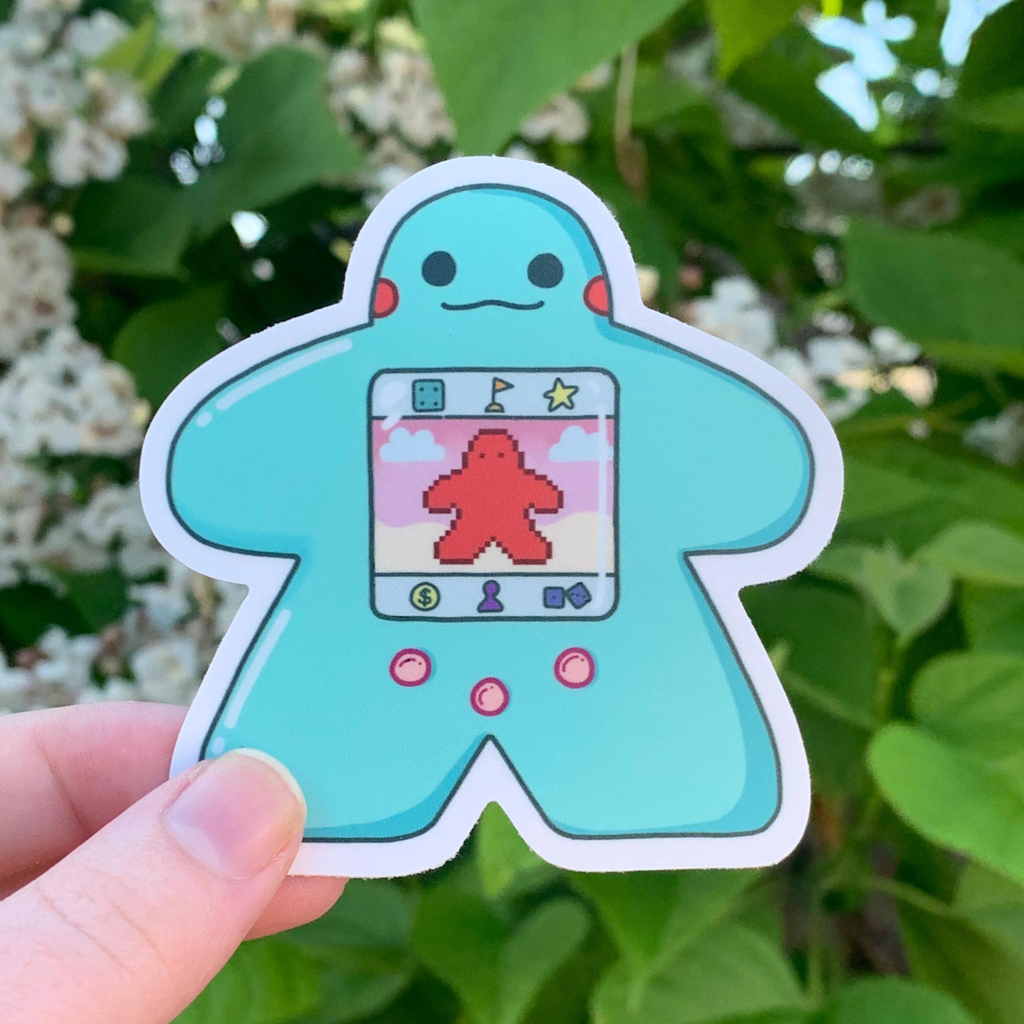 Meeple Gotchi Sticker