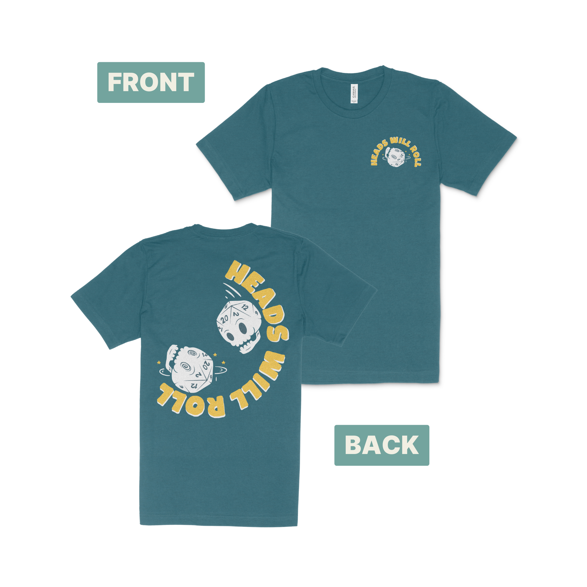 Heads Will Roll D20 T-Shirt