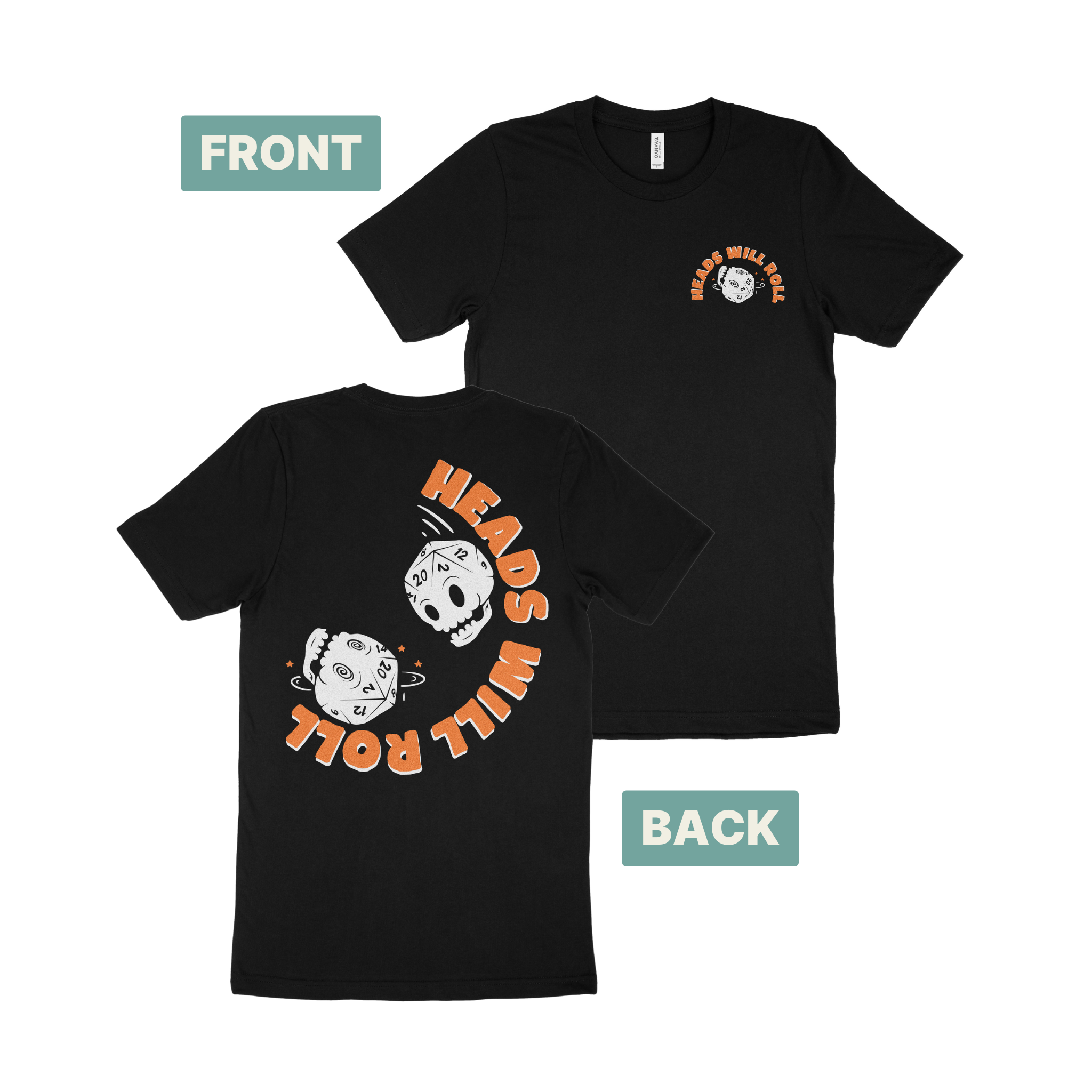 Heads Will Roll D20 T-Shirt