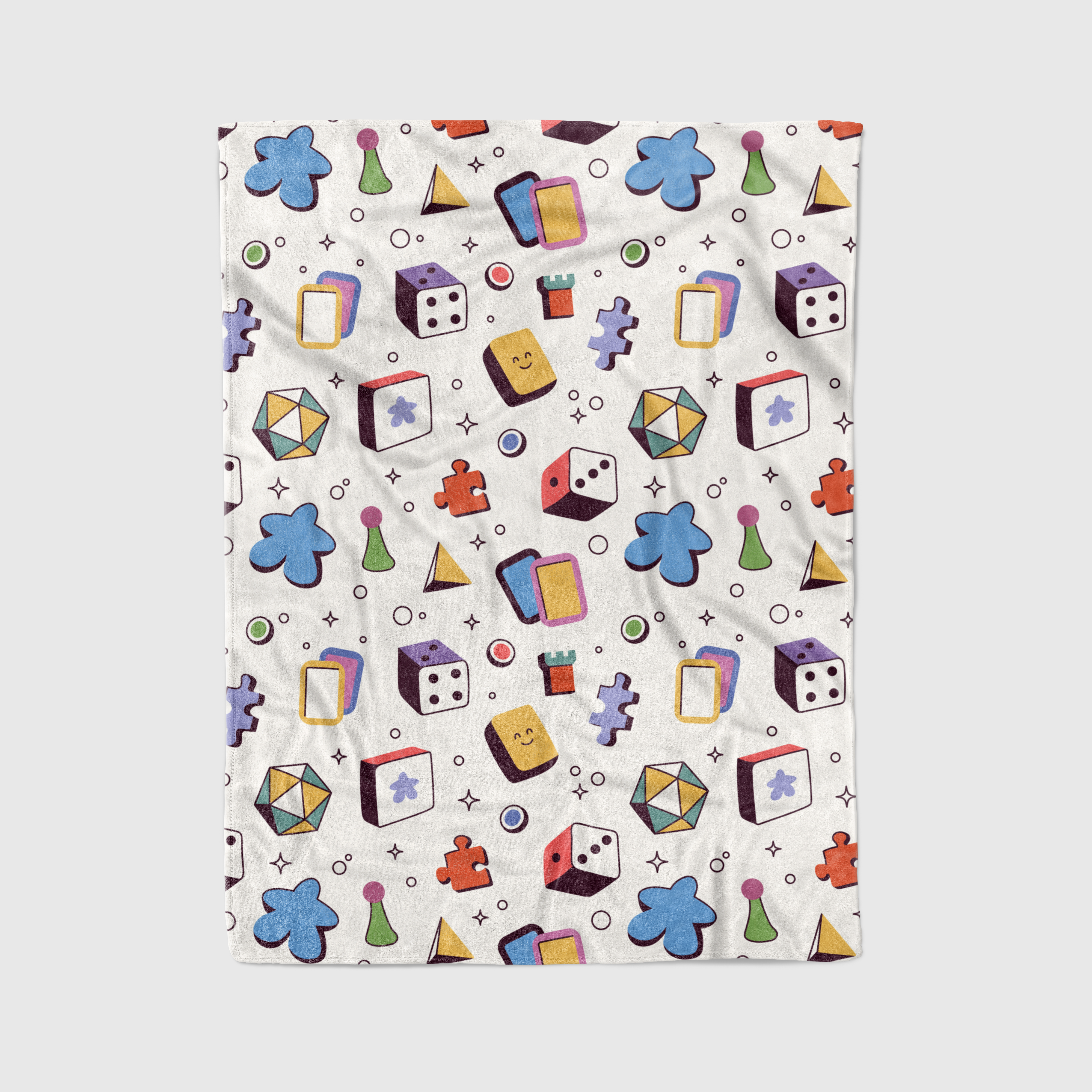 Tabletop Game Illustration Minky Blanket